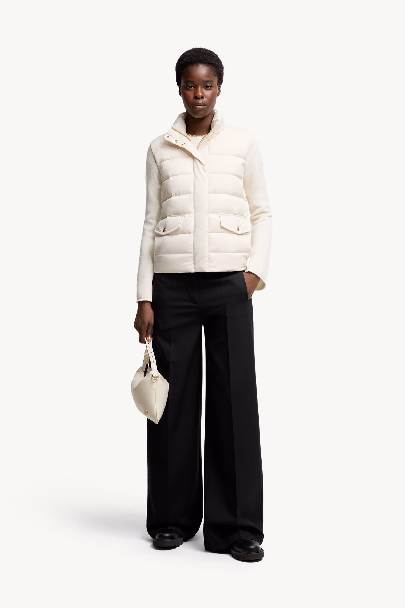Doudoune sans manches Besset Femmes Blanc Ivoire Moncler 0